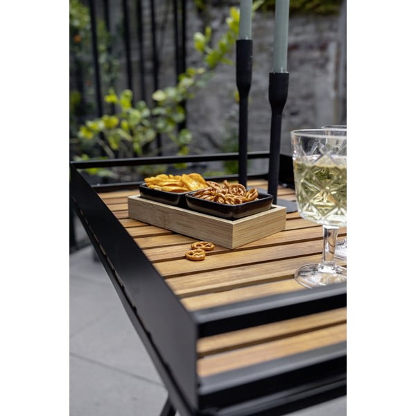 Černé keramické servírovací mísy v sadě 2 ks s podnosem Elo – Wenko-image-1