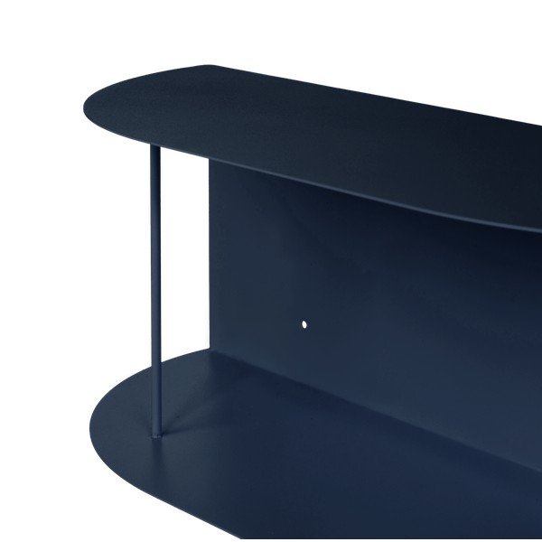 Tmavě modrá patrová kovová police 80 cm Lina – noo.ma-image-4