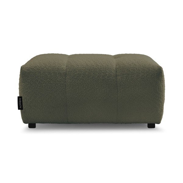 Khaki podnožka z textilie bouclé Roxelane – Bobochic Paris