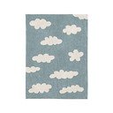 Modrý pratelný ručně tkaný bavlněný dětský koberec 120x160 cm Clouds Vintage Blue – Lorena Canals