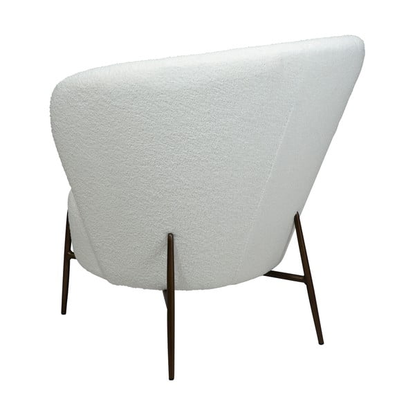 Bílé křeslo z textilie bouclé Orbit – DAN-FORM Denmark-image-4