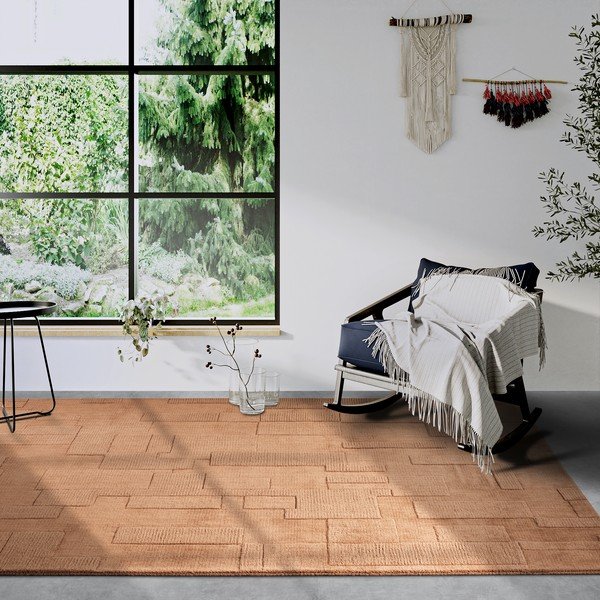 Hnědý ručně tkaný vlněný koberec 120x170 cm Wilhelmine – Villeroy&Boch-image-1