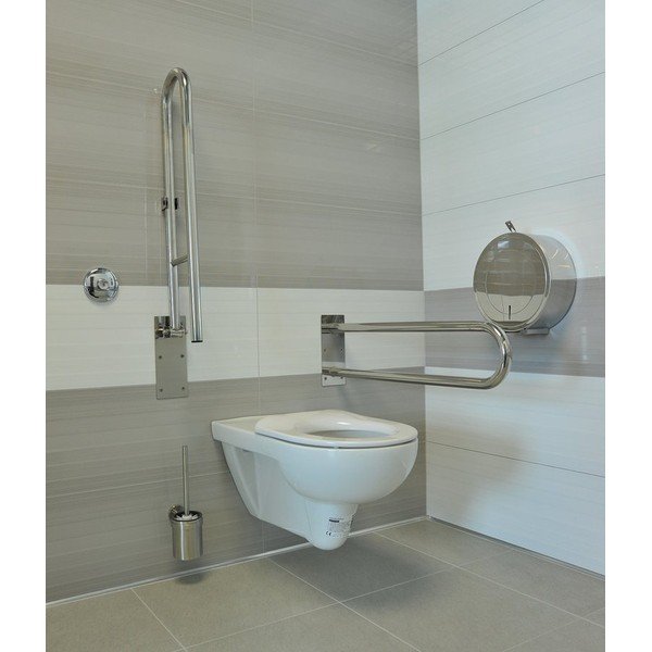 Nástěnné madlo do koupelny z nerezové oceli 62 cm Handicap – Sapho-image-2