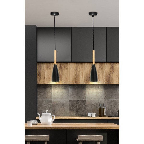 Závěsné svítidlo s kovovým stínidlem ø 10 cm Trosa – Candellux Lighting-image-1