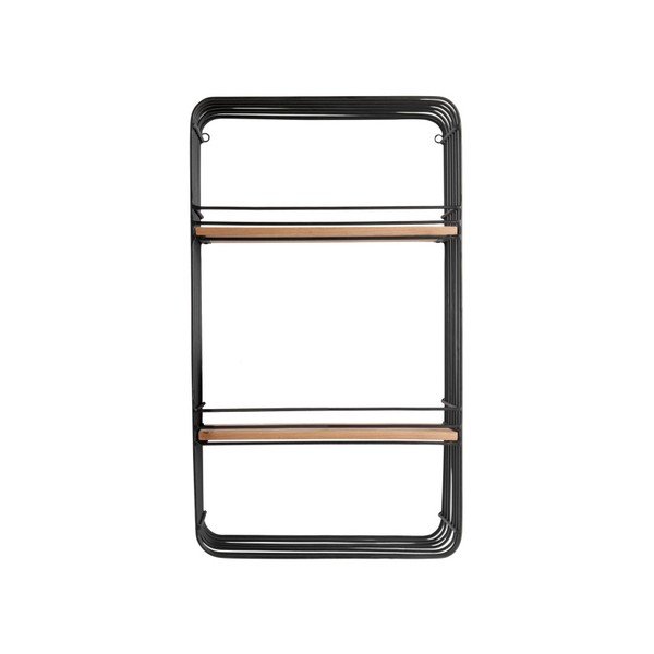 Černá nástěnná police Leitmotiv Rectangle