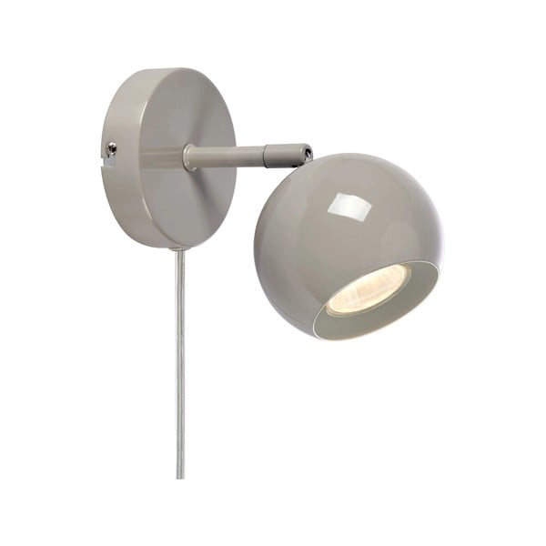 Šedobéžové nástěnné svítidlo do zásuvky Pop – Markslöjd