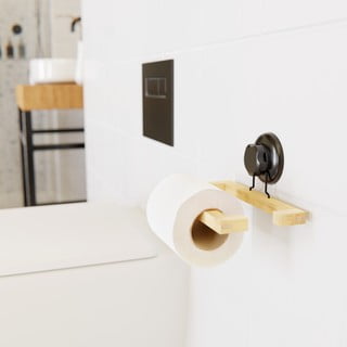 Bambusový samodržící držák na toaletní papír Compactor Bestlock SPA