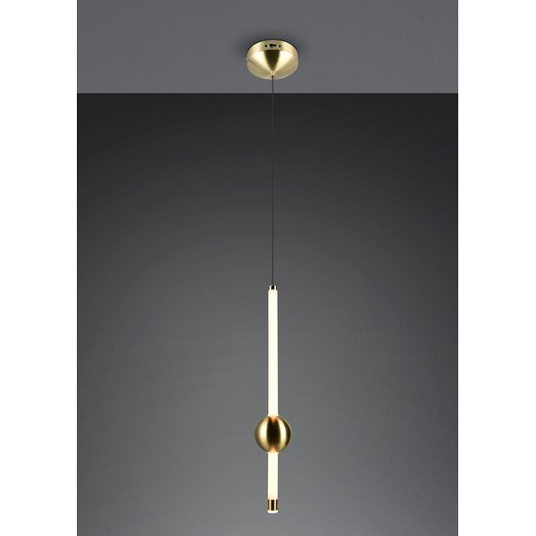 LED stmívatelné závěsné svítidlo v mosazné barvě Melita – Trio-image-2