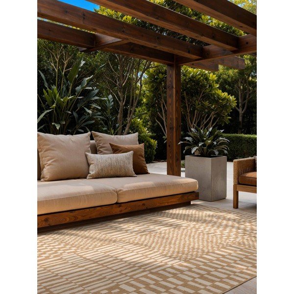 Krémový/v přírodní barvě vnitřní a venkovní koberec 160x230 cm Haringey Barkham – Ted Baker-image-1