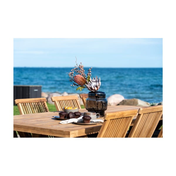 Zahradní jídelní stůl z teakového dřeva 100x240 cm Volos – House Nordic-image-2