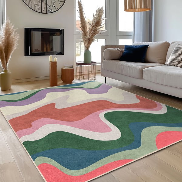 Pratelný koberec 80x150 cm Squiggly Breeze – Mila Home-image-3