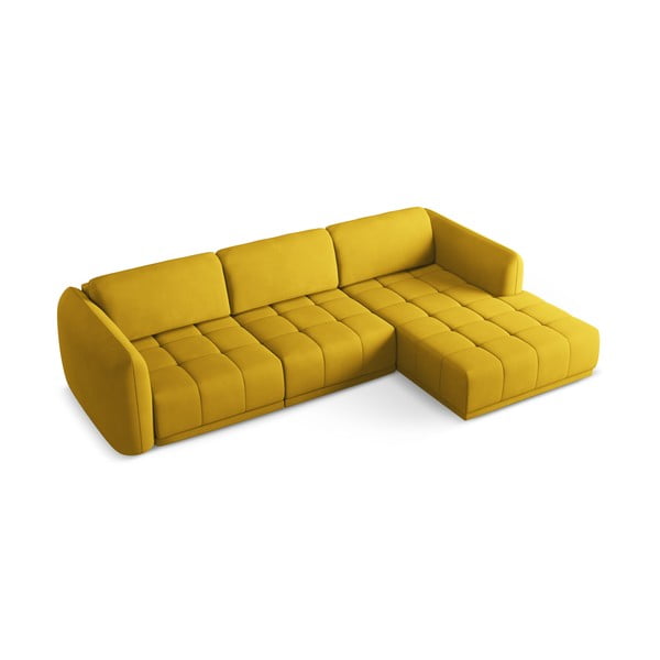 Žlutá rohová pohovka (pravý roh) Hoku – Makamii-image-4