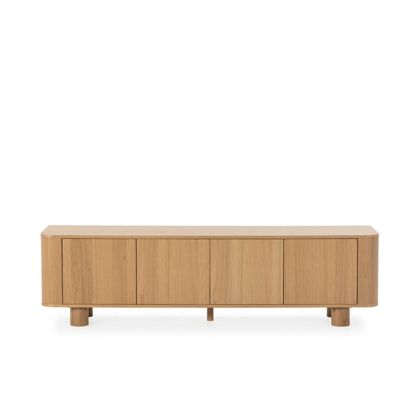 TV stolek v dekoru dubu v přírodní barvě 180x50,5x40 cm Padoc – MOME