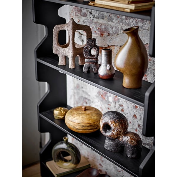 Černá knihovna z borovicového dřeva 84x140x20 cm Savoya – Bloomingville-image-4