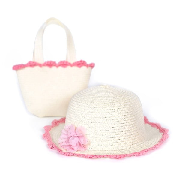 Set plážového klobouku a tašky Art of Polo Rosa