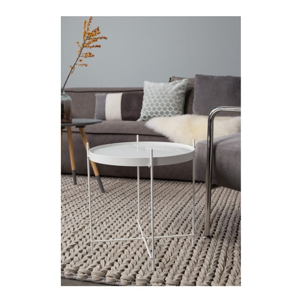 Bílý odkládací stolek Zuiver Cupid-image-1