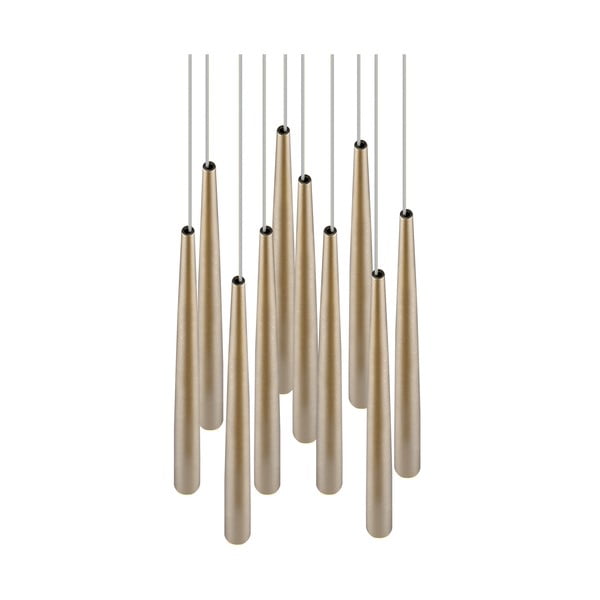 LED závěsné svítidlo ve zlaté barvě ø 30 cm Cala – Trio Select-image-2