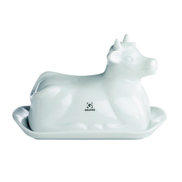 Porcelánová máslenka ve tvaru kravičky KJ Collection Butter