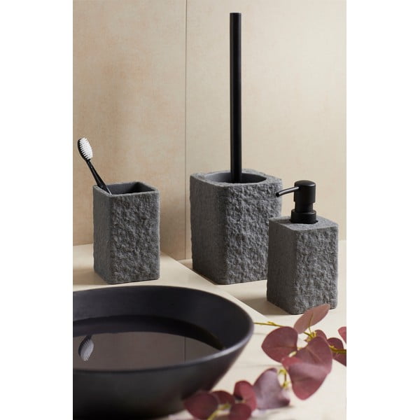 Tmavě šedý dávkovač na mýdlo Wenko Villata, 300 ml-image-1