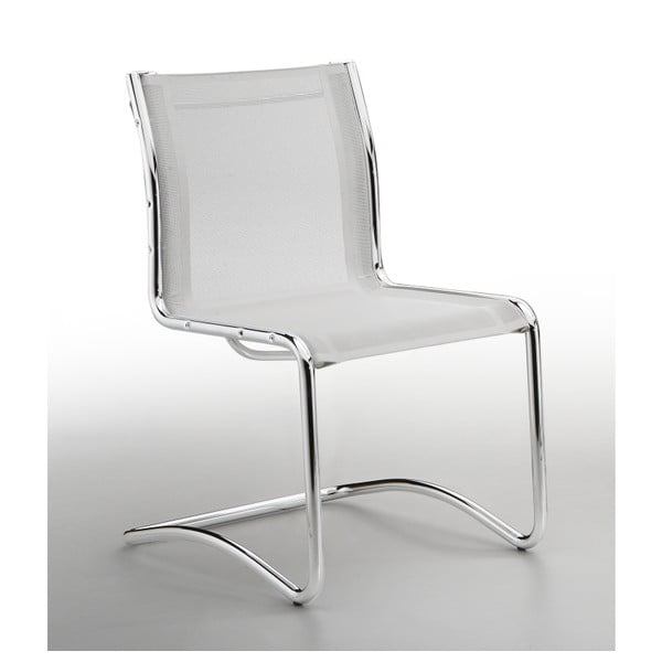 Bílá kancelářská židle bez opěradel Zago High Chrono