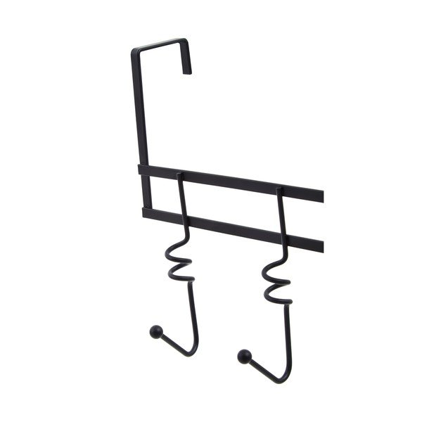 Černý kovový věšák na dveře 46 cm Jaxen – Premier Housewares-image-1