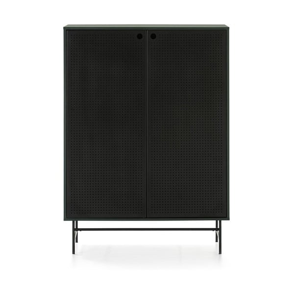 Černo-zelená skříňka 93x130 cm Punto - Teulat