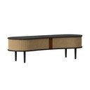 Hnědý TV stolek v dekoru dubu 140x40 cm Audacious – UMAGE