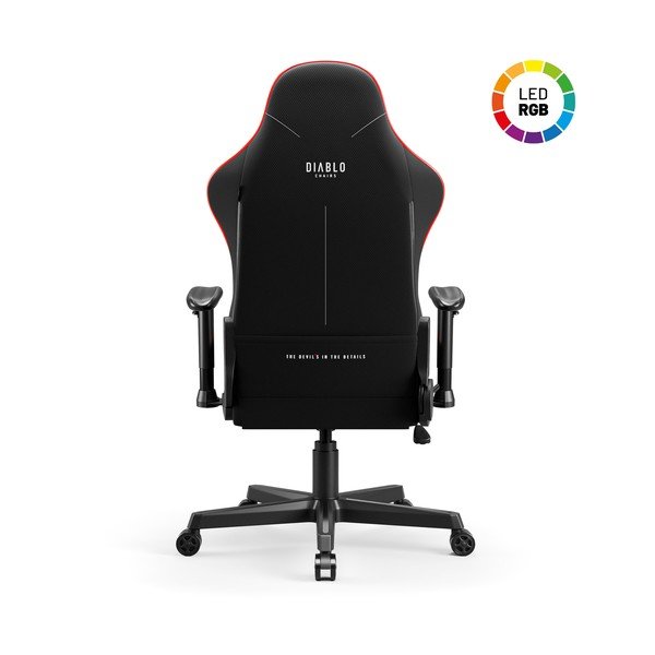 Černá herní židle X-Starter LED – Diablo Chairs-image-4