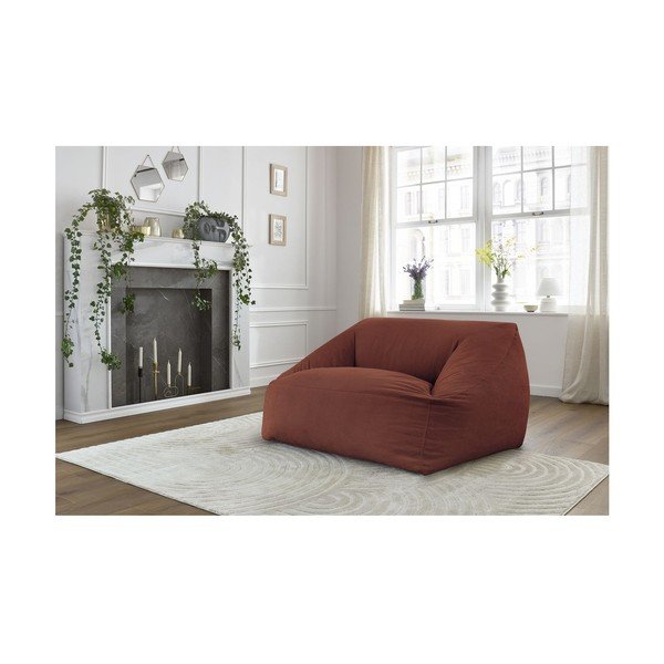 Oranžový manšestrový sedací vak Lilibet – Bobochic Paris-image-1