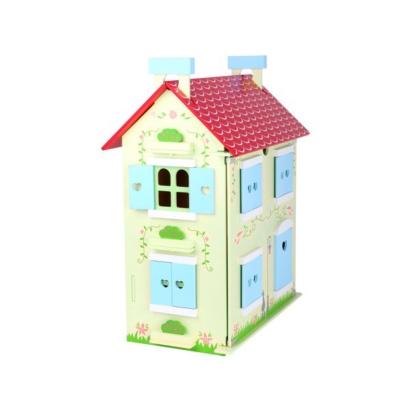Dřevěný domeček s odnímatelnou střechou pro panenky Legler Doll-image-2