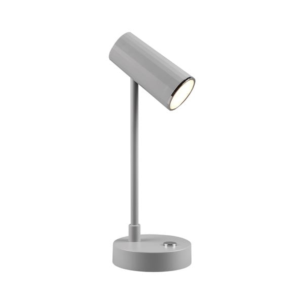 Světle šedá LED stmívatelná stolní lampa (výška 28 cm) Lenny – Trio-image-3