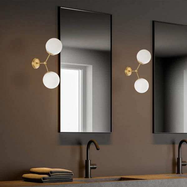 Nástěnné svítidlo v bílo-zlaté barvě Opviq lights Damar-image-4