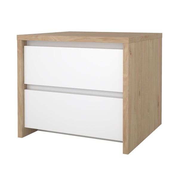 Bílý/v přírodní barvě noční stolek Next – Tvilum-image-4