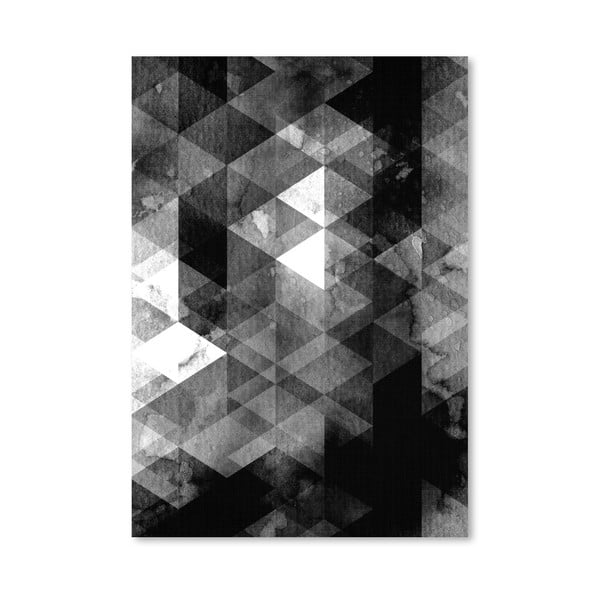 Plakát Geometric Black Grey