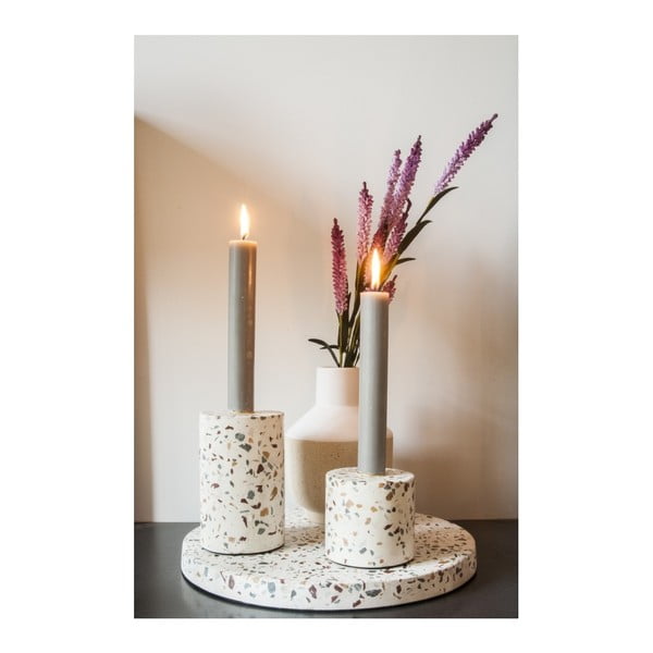 Ručně vyráběný svícen PT LIVING Terrazzo Trois, výška 7,5 cm-image-4