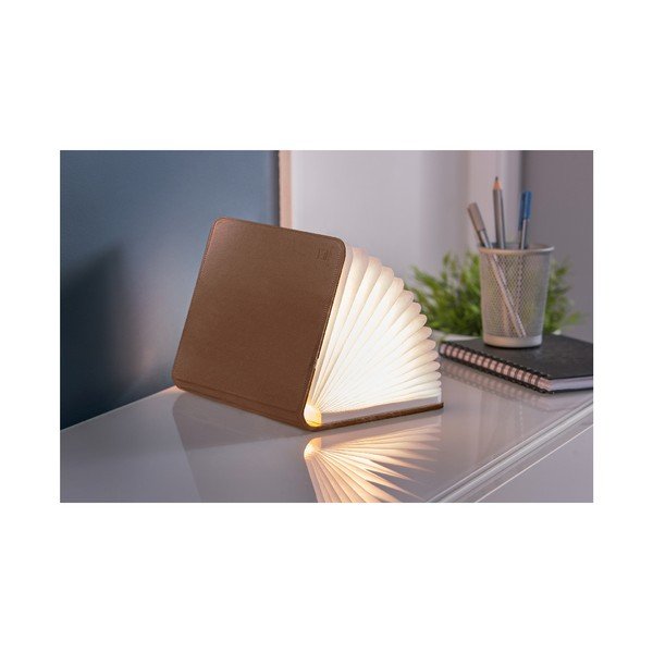 LED stolní lampa s textilním stínidlem (výška 2,5 cm) Booklight – Gingko-image-4