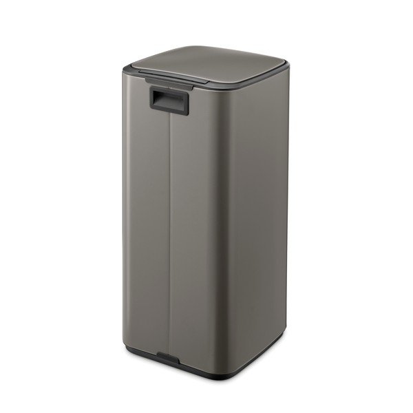 Šedý nášlapný ocelový odpadkový koš 30 l Bo – Brabantia-image-3