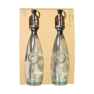 Sada na olej a ocet z recyklovaného skla Ego Dekor Authentic, 300 ml