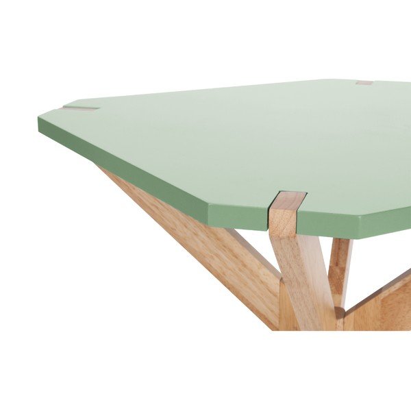 Mátově zelený odkládací stolek Leitmotiv Mister, 45 x 45 cm-image-2