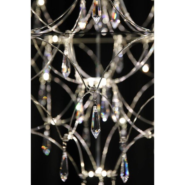 LED závěsné svítidlo ve stříbrné barvě ø 80 cm Efesos – Markslöjd-image-2