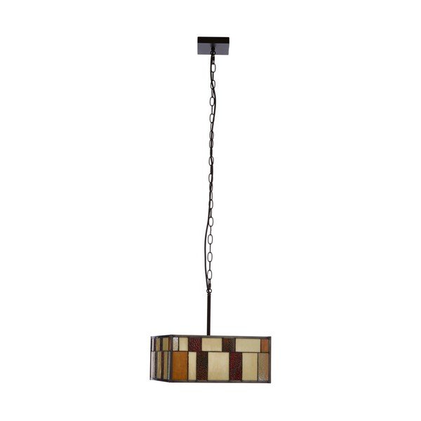 Kovové závěsné svítidlo se skleněným stínidlem Waldorf – Premier Housewares-image-4