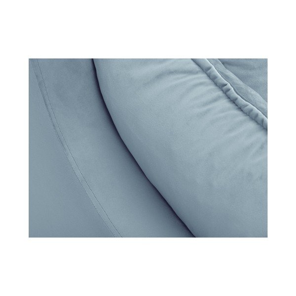 Světle modrá sametová pohovka Mazzini Sofas Freesia, 150 cm-image-4