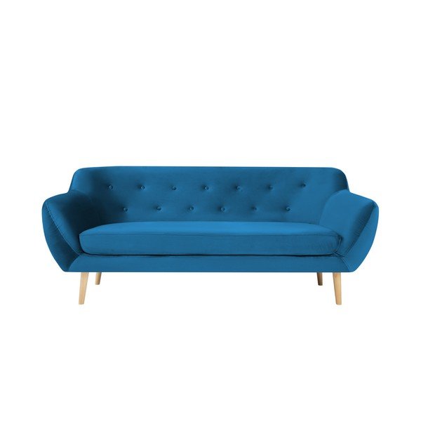 Modrá třímístná pohovka Mazzini Sofas Amelie
