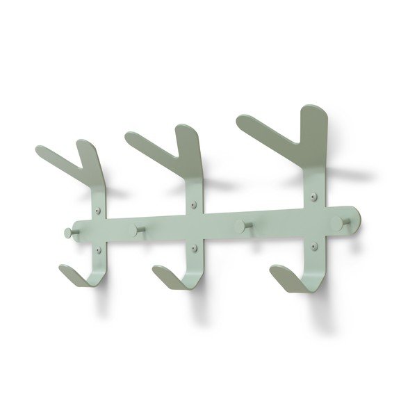 Šedozelený ocelový nástěnný věšák 66 cm Frondo – Spinder Design