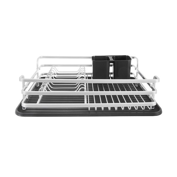 Černobílý kovový odkapávač 43x32 cm Deluxe – Orion