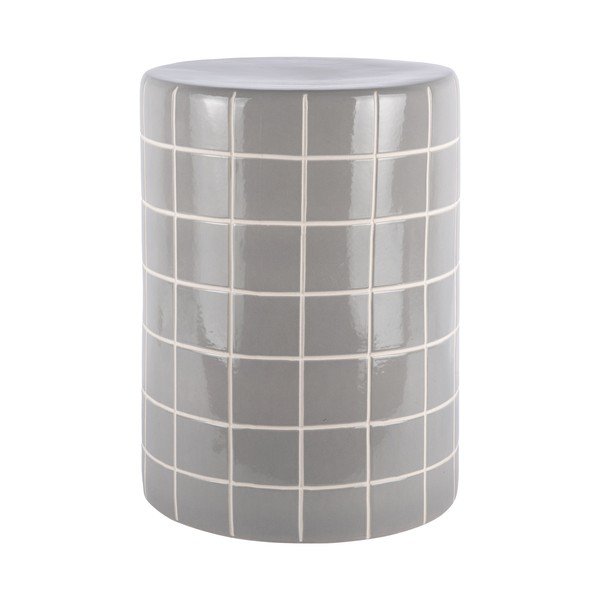 Keramický kulatý odkládací stolek ø 33 cm Retro Tiles – Leitmotiv