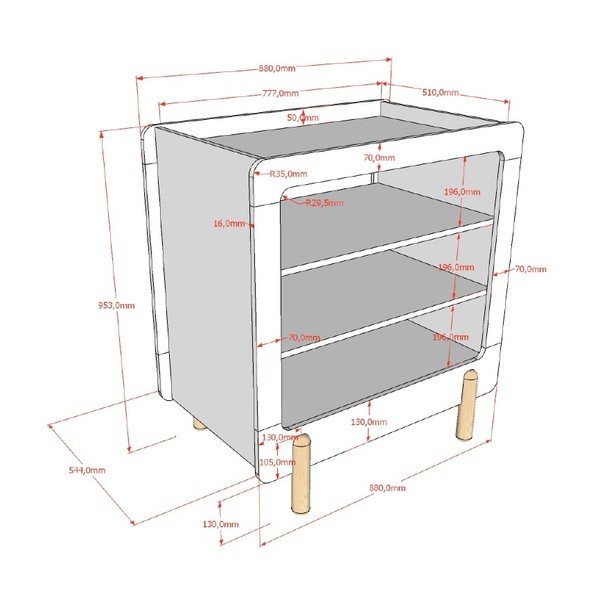 Bílá dětská komoda s přebalovacím pultem 88x95x57 cm Smile – Vipack-image-2