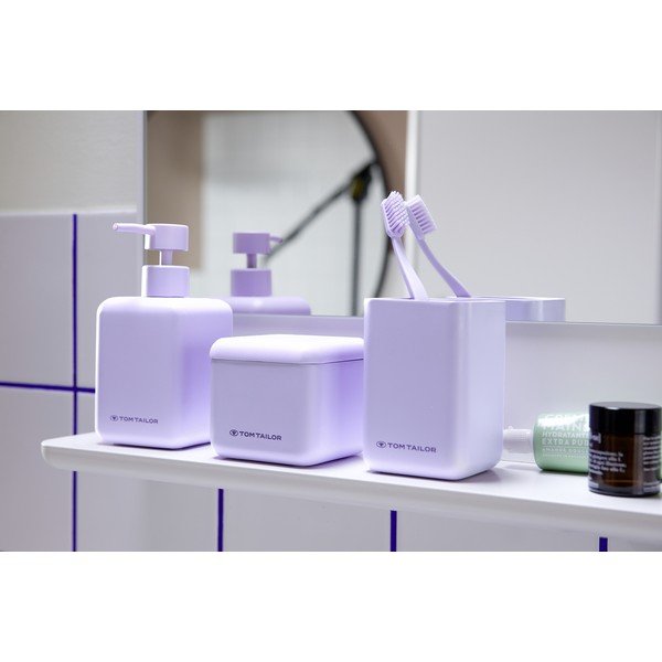 Fialový kelímek na zubní kartáčky z polyresinu Tom Tailor T-Rounded – Wenko-image-1