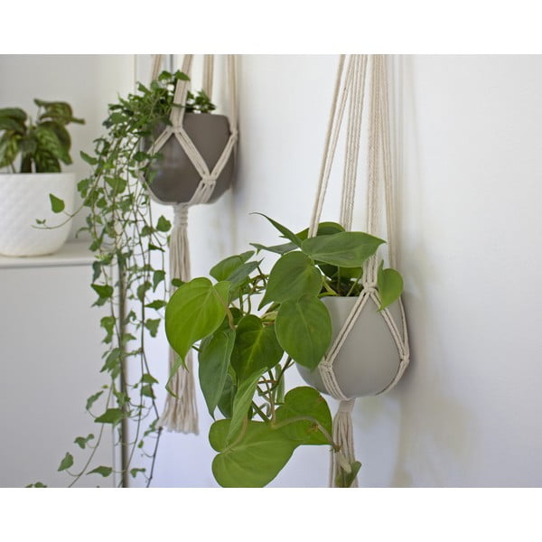 Látkový závěs na květináč ø 13 cm (výška 100 cm) Macramé – Artevasi-image-1