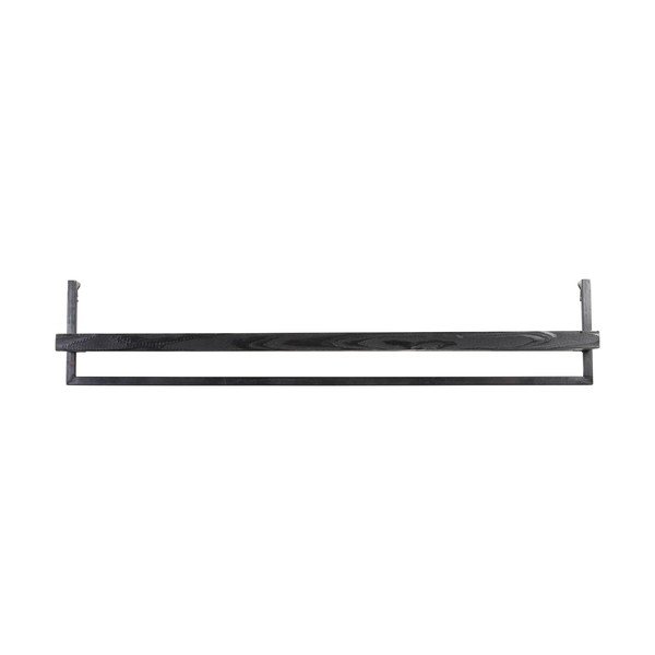 Matně černá police z mangového dřeva 120 cm Maddison – Light & Living